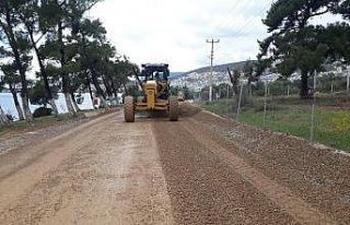 Aydın BŞB Akbük’te yol çalışmalarına başladı