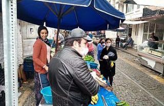 Aydın’da semt pazarlarına sosyal mesafe düzeni