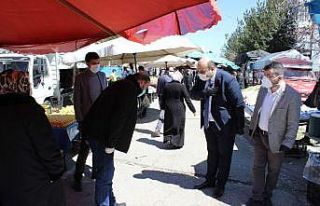 Aziziye’de pazarlar kontrol altında