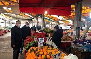 Bafra’da pazar yerleri hafta içi her gün açık...