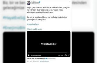 Bakan Dönmez, sokağa çıkma yasağına rağmen...