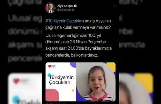 Bakan Selçuk’tan minik Asya’nın 23 Nisan çağrısına...