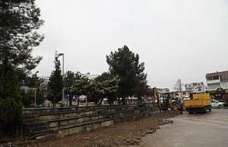 Başiskele’nin yeni semt meydanı için çalışmalar...