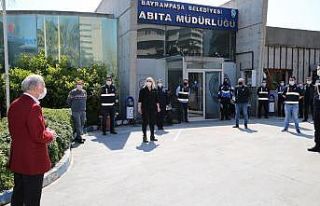 Başkan Aydıner’den zabıtaya moral ziyareti