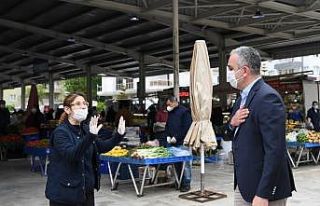 Başkan Esen’den pazar yeri denetimi