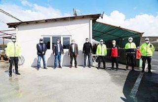 Başkan Güder’den polis güvenlik noktasına ziyaret