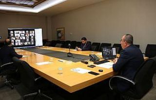 Başkan Kavuş, Korona virüs tedbirlerini video konferansla...