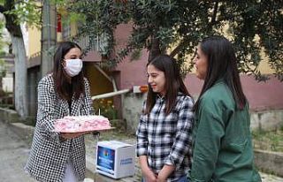 Başkan Örki’den şehit çocuğuna pastalı doğum...