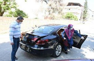Başkan Özcan, makam arabası ile hizmet verdi