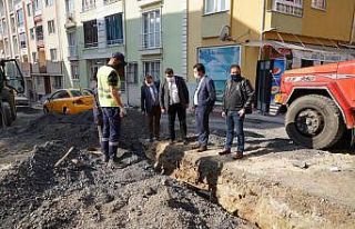 Başkan Sarıkurt çalışmaları yerinde inceledi