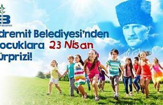 Başkandan çocuklara 23 Nisan sürprizleri
