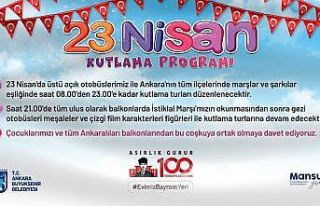 Başkent’te 23 Nisan kutlaması çocukların ayağına...