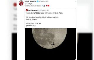Bayraktar’dan İdlib semalarında dolunayla buluşan...