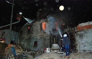 Bayramiç’te korkutan yangın