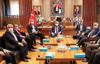 Belediye başkanları KÜKAB toplantısında bir araya...