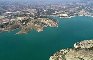 Berdan Barajı havadan denetleniyor