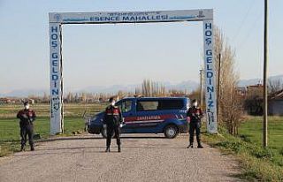 Beyşehir’in bir mahallesinde karantina tedbirleri...