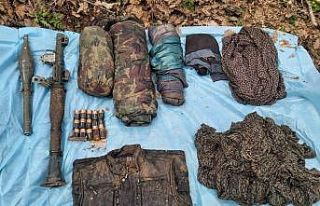 Bingöl’de, teröristlerin mühimmat ve malzemeleri...