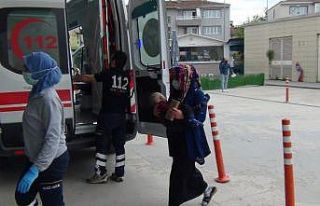 Birinci kattan aşağı düştü