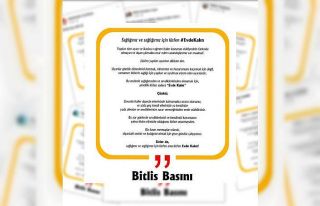 Bitlis basınından ‘evde kal’ çağrısı