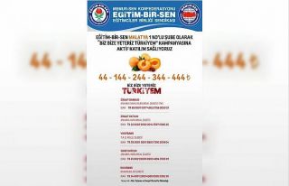 "Biz bize yeteriz Türkiye’m kampanyasına...