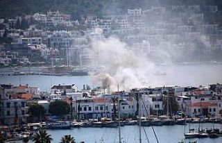 Bodrum’da restoran alev alev yandı