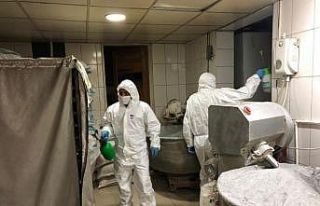 Boyabat’ta ekmek fırınları dezenfekte edildi