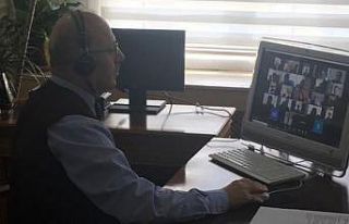 Bozüyük’te okul müdürleriyle online toplantı