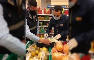 Buharkent’te marketler denetlendi