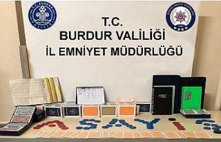 Burdur’da kumar oynayan 14 kişiye 44 bin 100 TL...