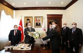 Bursa İl Emniyet Müdürü Aslan, Vali Canbolat’ı...