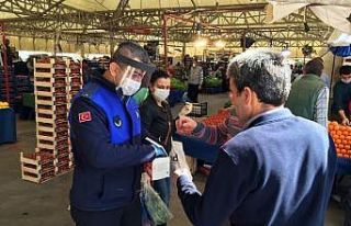 Bursa’da pazar yerlerinde tedbirler üst seviyede