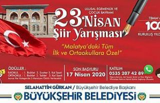 Büyükşehir Belediyesinden 23 Nisan şiir yarışması