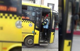 Büyükşehir toplu taşımada korona denetimlerini...