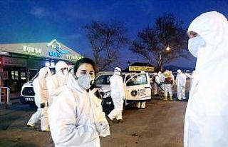 Büyükşehir’in dezenfektan ordusu Mudanya’da