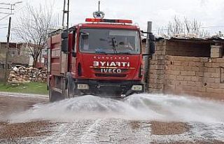 Çakırhöyük Belediyesi belde ve köyleri dezenfekte...
