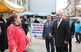Canik’te pazar yerlerine kontrollü giriş