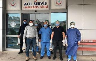 Çanlı arıcıdan sağlık ve polis teşkilatına...