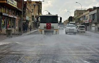 Ceylanpınar’da korona temizliği