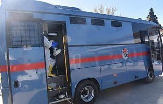 Ceza infaz kurumları dezenfekte edildi