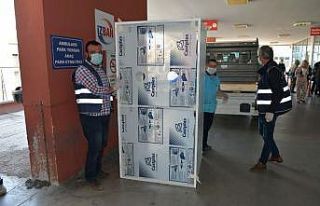 Çiğli Belediyesinden temassız numune kabini üretimi