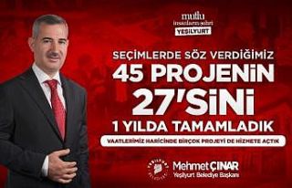 Çınar, 45 projeden 27’sini bir yılda yaptıklarını...