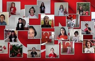Çocuklardan evden 23 Nisan klibi