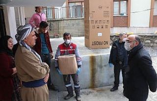 Çukurca belediyesi ve ilçe emniyetinden ortak yardım...