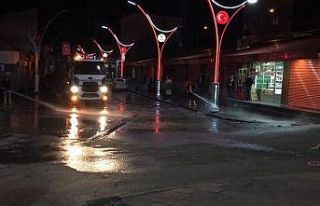 Çukurca Belediyesinden dezenfekte çalışması