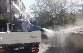 Darıca’da dezenfekte çalışmalarını sürdürüyor