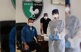 Denizlispor mesaiye, korona virüs testiyle başladı