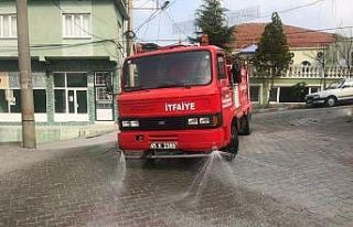 Deprem bölgesinde dezenfeksiyonlu yıkama