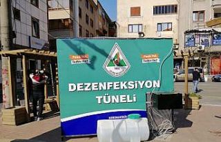 Devrek Belediyesinden ikinci dezenfektan istasyonu