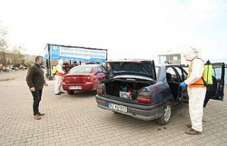 Dezenfeksiyon istasyonu virüse karşı kalkan oldu